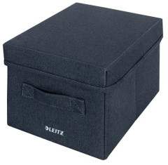 lon box, textiln, rozmer S, LEITZ "Fabric", zamatov siv
