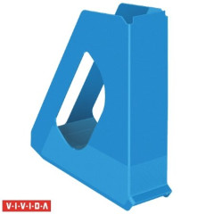 Zaklada, plastov, 68 mm, ESSELTE "Europost", Vivida modr