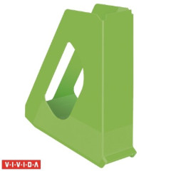 Zaklada, plastov, 68 mm, ESSELTE "Europost", Vivida zelen