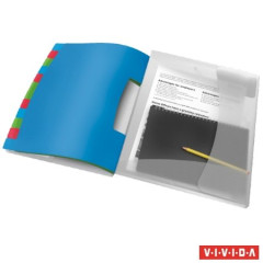Organizr, A4, 12 dielny, plastov, ESSELTE "Vivida", priehadn