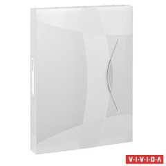 Doska s gumikou, 40 mm, PP, A4, ESSELTE "Vivida Jumbo", Vivida biela
