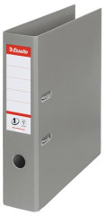 Pkov ann, 75 mm, A4, PP/PP, s ochrannm spodnm kovanm, ESSELTE "Standard", siv