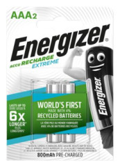 Nabjaten batria, AAA mikro, 2x800 mAh, prednabit, ENERGIZER "Extreme"