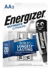Batria, AA, tukov, 2 ks, Ltium, ENERGIZER "Ultimate Lithium"
