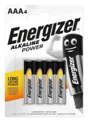 Batrie, AAA mikrotukov, 4 ks, ENERGIZER "Alkaline Power"
