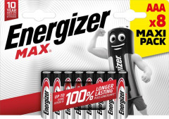 Batria, AAA mikrotukov, 8 ks, ENERGIZER "Max"