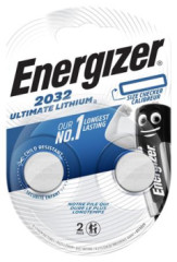 Gombkov batria, ltiov, CR2032, 2 ks, ENERGIZER "Ultimate"