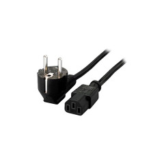 Napjac kbel, C13/SCHUKO, 1,8 m, EQUIP, ierny