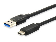Prevodn kbel, USB-C-USB 3.2, 1m, EQUIP