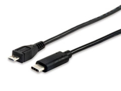 Prevodn kbel, USB-C-USB MicroB 2.0, 1m, EQUIP