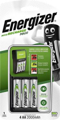 Nabjaka batri, AA tukov/AAA mikro, 4x2000 mAh AA, ENERGIZER "Maxi"