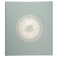 Fotoalbum, 29x32 cm, 30 listov, EXACOMPTA "Ellipse", sivo zelen
