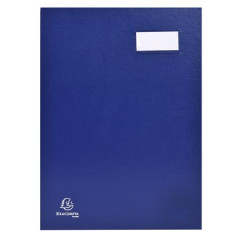 Podpisov kniha, A4, 18 dielov, karton, EXACOMPTA, modr
