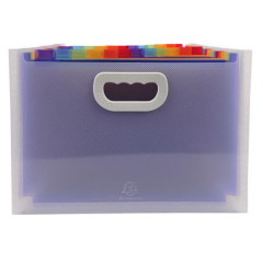 Harmonikov box na dokumenty, A4, PP, 24 priehradiek, EXACOMPTA