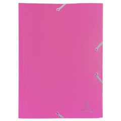 Doska s gumikou, PP, A4, EXACOMPTA "Opaque", fuxiov