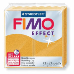 Modelovacia hmota, 57 g, polymrov, FIMO "Effect", kovovo zlat