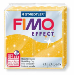 Modelovacia hmota, 57 g, polymrov, FIMO "Effect", trblietav zlat