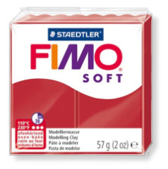 Modelovacia hmota, 57 g, FIMO "Soft", vianon erven