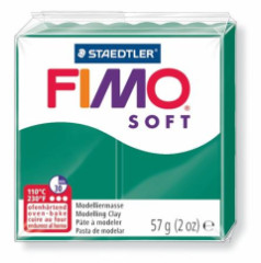 Modelovacia hmota, 56 g, FIMO "Soft", smaragdovo zelen
