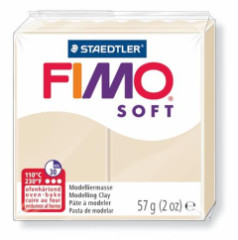 Modelovacia hmota, 57 g, polymrov, FIMO "Soft", sahara