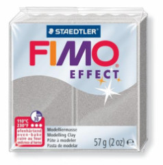 Modelovacia hmota, 57 g, polymrov, FIMO "Effect", strieborn