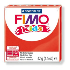 Modelovacia hmota, 42 g, FIMO "Kids", erven