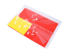 Oblka na patent, A4, PP, 120 mikron, FLEXOFFICE, "FO-CBF02", priehadn, mix farieb