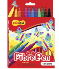 Fixky, COLOKIT "FibrePen", 12 rznych farieb