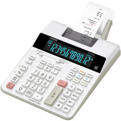 Kalkulaka, s tlaou, 12 slic, 2 farebn tla, CASIO "FR-2650 RC"