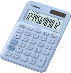 Kalkulaka, stolov, 12-miestna, CASIO "MS 20UC", svetlomodr