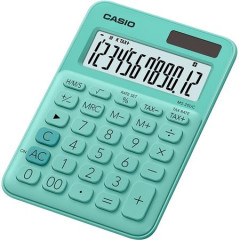 Kalkulaka, stolov, 12 miestny displej, CASIO, "MS 20 UC", zelen