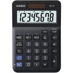 Kalkulaka, stolov, 8 miestny displej, CASIO "MS-8 F", ierna