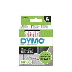 Pska do ttkovaa, 12 mm x 7 m, DYMO "D1", biela-erven