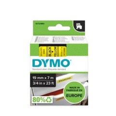 Pska do ttkovaa, 19 mm x 7 m, DYMO "D1", lt-ierna