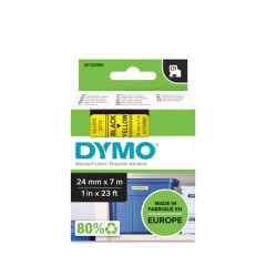 Pska do ttkovaa, 24 mm x 7 m, DYMO "D1", lt-ierna