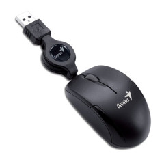 My, drtov, optick, mal rozmery, USB, GENIUS "Micro Traveler", ierna
