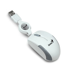 My, optick, mal, USB, GENIUS "Micro Traveler", biela