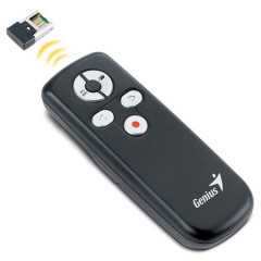 Diakov ovlda, prezentan, s laserovm ukazovtkom, bezdrtov, GENIUS "Media Pointer 100"