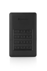 2,5" HDD (pevn disk), 1TB, USB 3.1, heslov ifrovanie, VERBATIM "Secure Portable", ierna