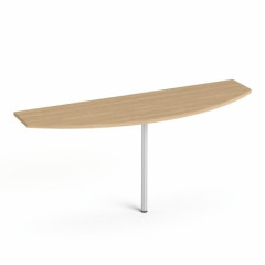Prdavn stl, s oblkom, siv kovov noha, 50x160 cm, MAYAH "Freedom SV-50", jase