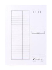 Doska s chlopami, kartn, A4, VICTORIA OFFICE, biela