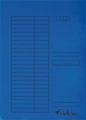Doska s chlopami, kartn, A4, VICTORIA OFFICE, modr