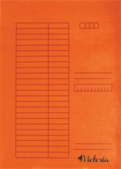 Doska s chlopami, kartn, A4, VICTORIA OFFICE, oranov
