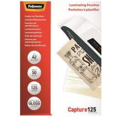 Laminovacia flia, 125 mikr., A2, leskl, 50 ks, FELLOWES
