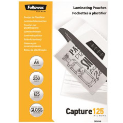 Laminovacia flia, 125 mikr., A4, leskl, 250 ks, FELLOWES.