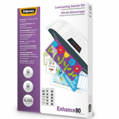 Laminovacia flia za tepla, 80 mikr., leskl, 50 ks, FELLOWES