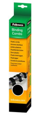 Hrebe, plastov, 16 mm, 101-120 listov, FELLOWES, 25 ks, ierny