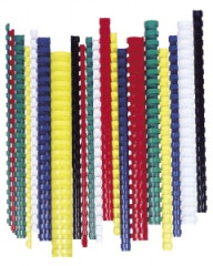 Hrebe, plastov, 28 mm, 201-240 listov, FELLOWES, 50 ks, biely