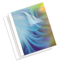 Obal na termovzbu,1,5 mm, 170 g, 1-10 listov, matn, A4, FELLOWES "Coverlight", biely