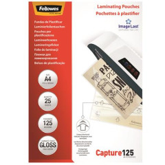 Laminovacia flia, 125 mikr., A4, leskl, 25 ks, FELLOWES